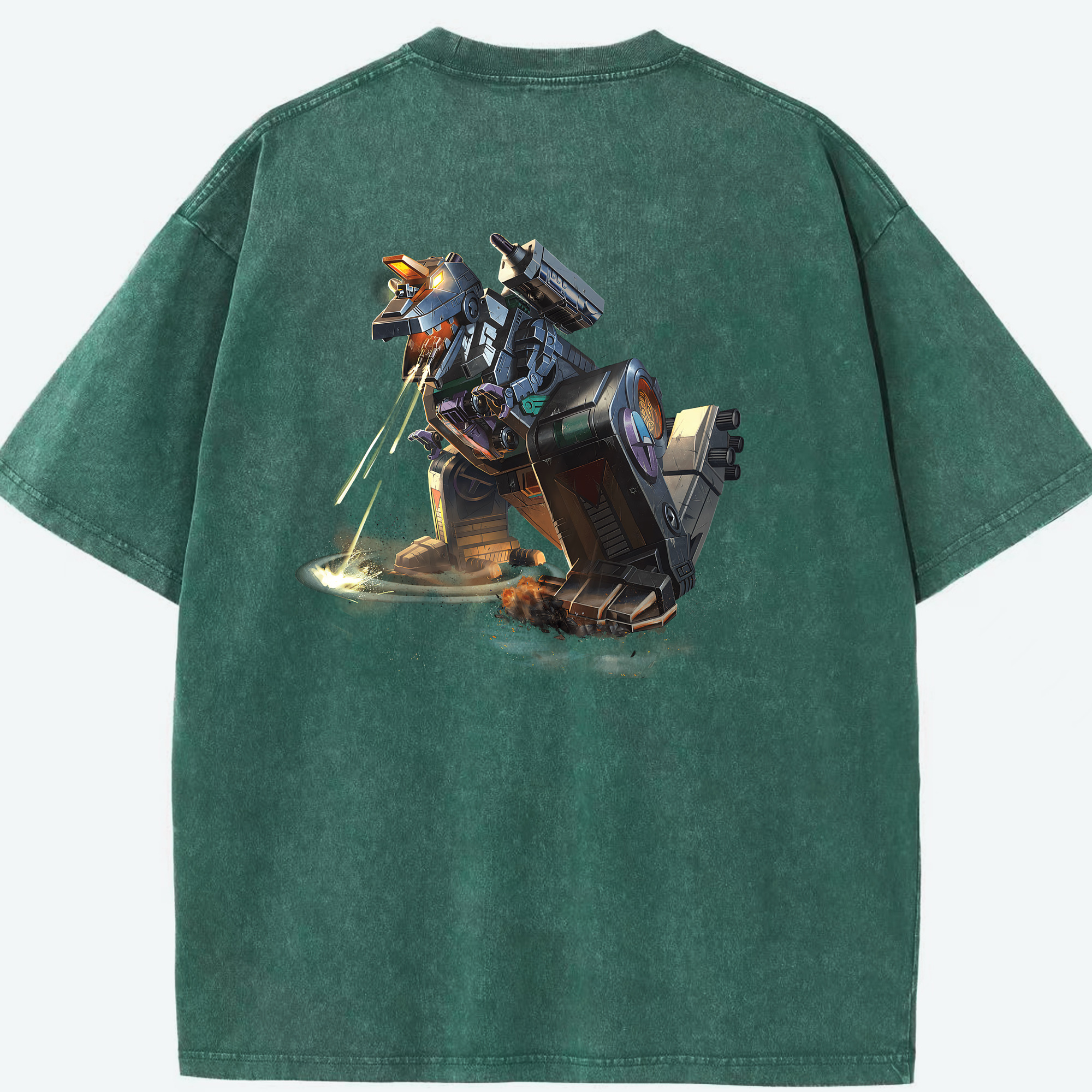 （画像用） Transformers トランスフォーマー 綿100% ヴィンテージ風 半袖Tシャツ（背面プリント）